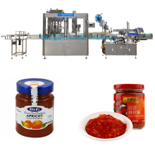 250g 500g Automatic mayonnaise chili sauce bottling line, filling and capping machine for honey peanut butter